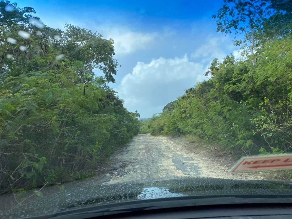 Driving around the island