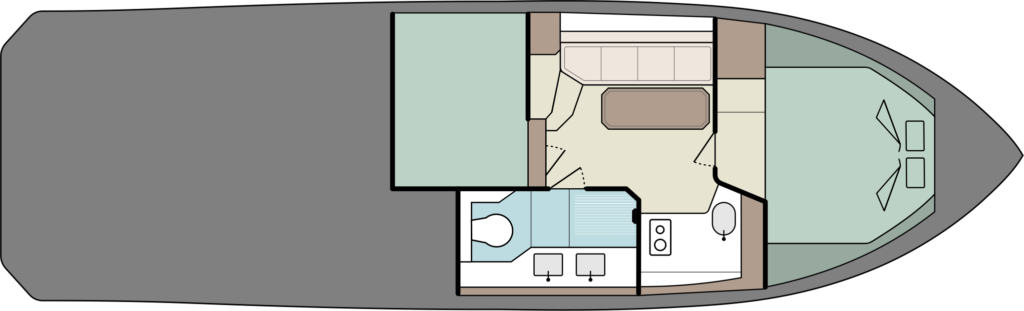 LOWER DECK - 2 CABINS