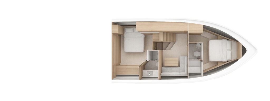 LOWER DECK - 2 CABINS