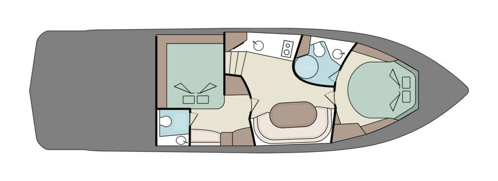 Lower Deck - 2 Cabins